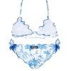 Bikini triangolo spiaggia bicolore