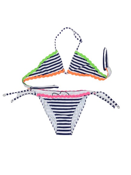 Bikini fascia nuova rigato profilo onda