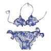 Bikini triangolo spiaggia bicolore