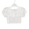 Crop top popeline+volant