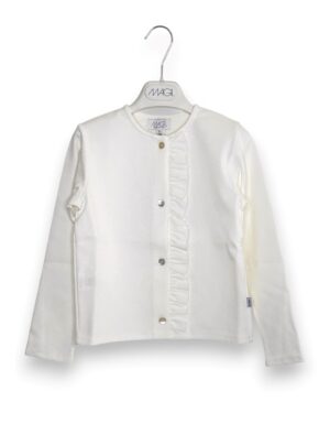 Giacca punto milano con rouches