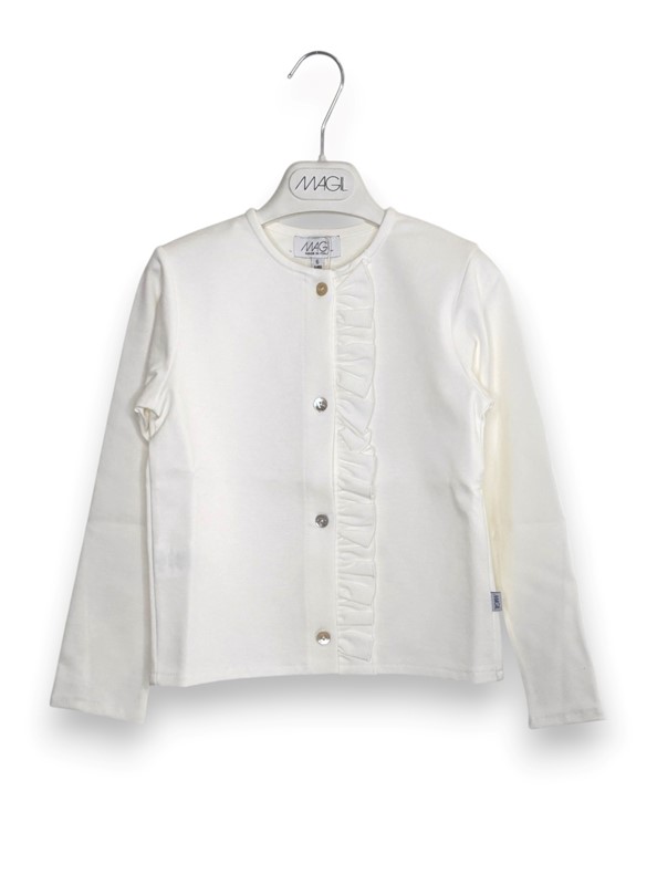 Giacca punto milano con rouches