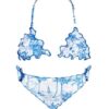 Bikini triangolo spiaggia bicolore
