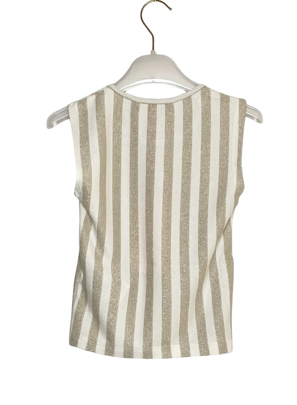 Top viscosa riga verticale lurex