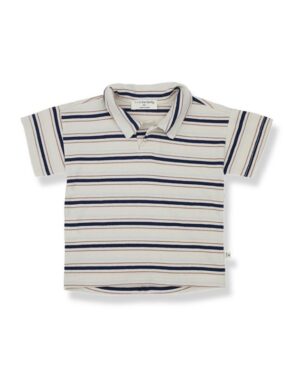Polo jersey mezza manica rigata