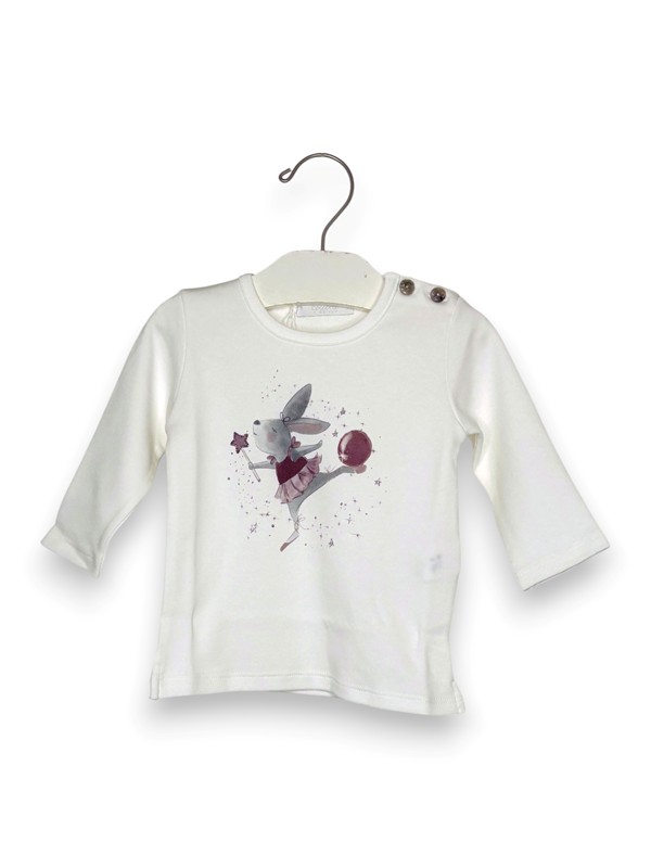 T-shirt manica lunga+coniglietta ballerina