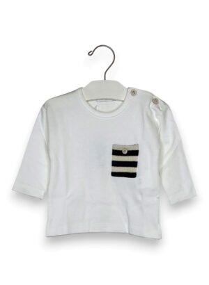 A0FC13EA1AD840FC1AB4B51C3CBE1307_ T-shirt manica lunga+taschino rigato