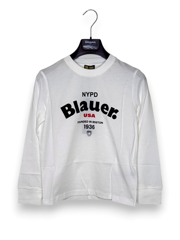 T-shirt manica lunga blauer