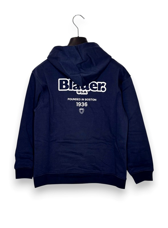 Felpa cappuccio blauer