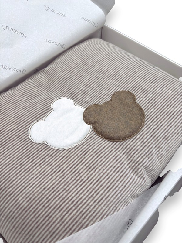 Coperta ciniglia rigata