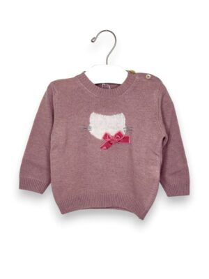 0F2934611271ACF64ECA72A5913159A1_ Girocollo lana muso gatto