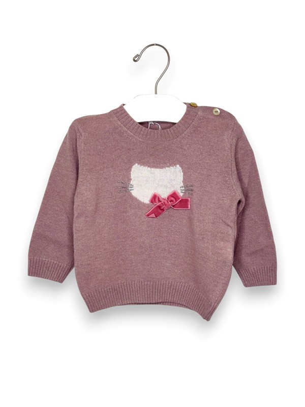 0F2934611271ACF64ECA72A5913159A1_ Girocollo lana muso gatto