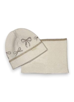 Berretto+collo nodini oro