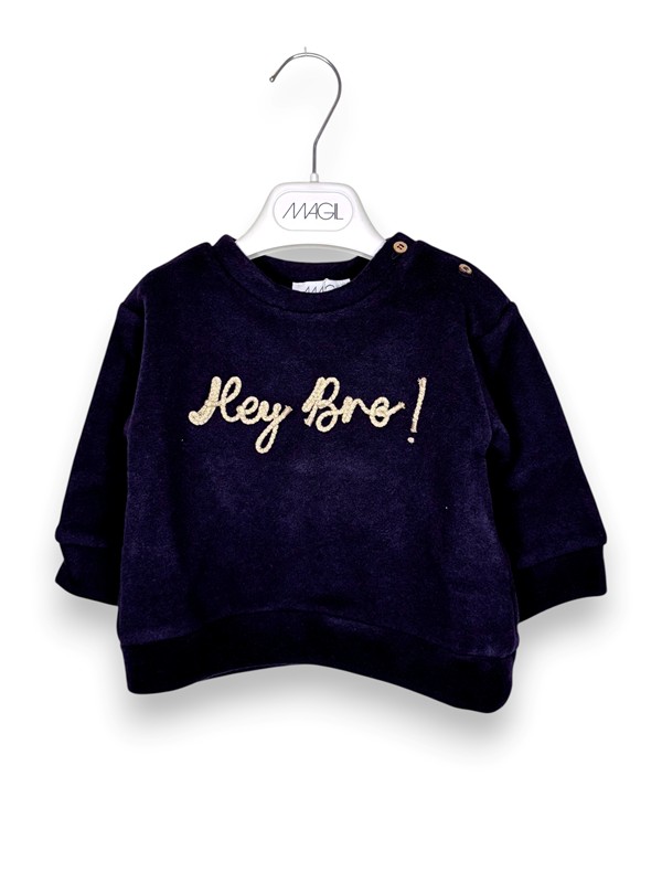 Felpa girocollo hey bro!