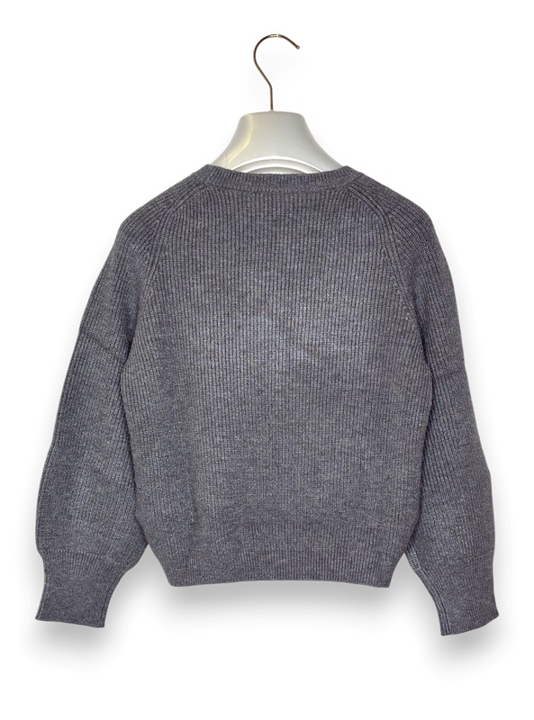 Girocollo crop lana costa inglese