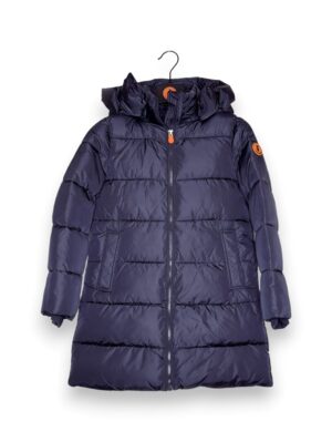 Ecopiumino lungo+cappuccio+spacchi