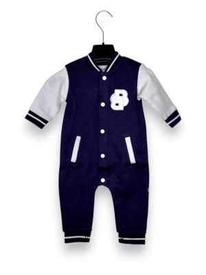 Tuta felpa college senza piedi