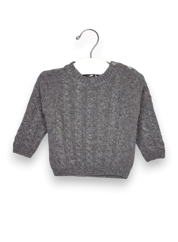 Girocollo lana trecce