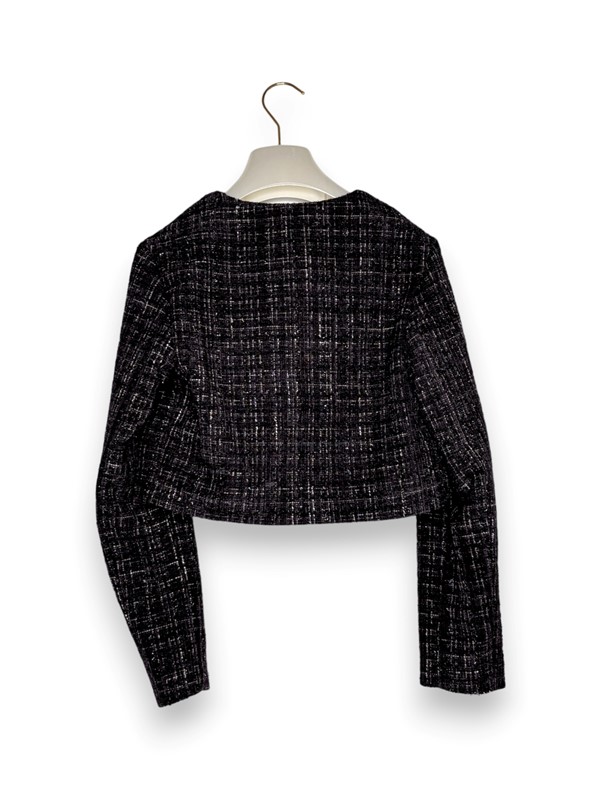 Giacca chanel boucle lurex+zip