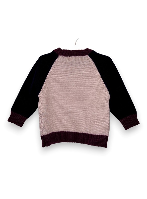 Girocollo lana raglan+1