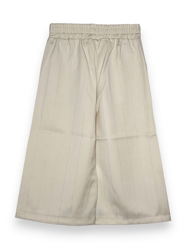 Pantalone palazzo gessato oro