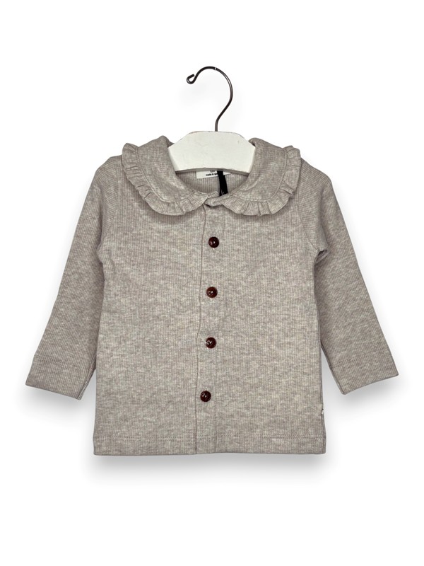 Polo collo rotondo costina