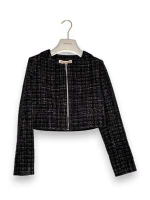 Giacca chanel boucle lurex+zip