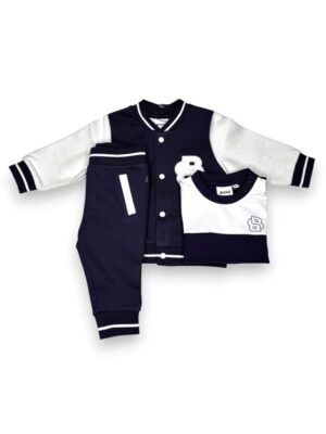 Tuta jogging college+t-shirt felpa