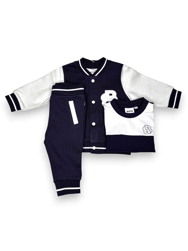 Tuta jogging college+t-shirt felpa