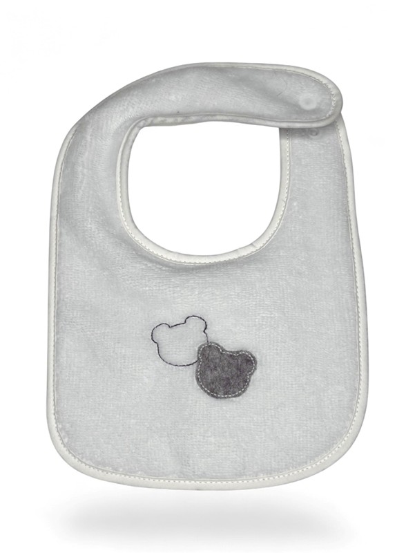 Bavagliolo ciniglia 2 musi orso rigata