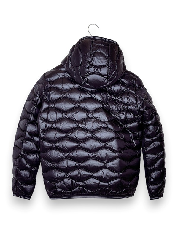 Piumino onda+cappuccio blauer m