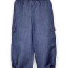 Pantalone cargo tencel