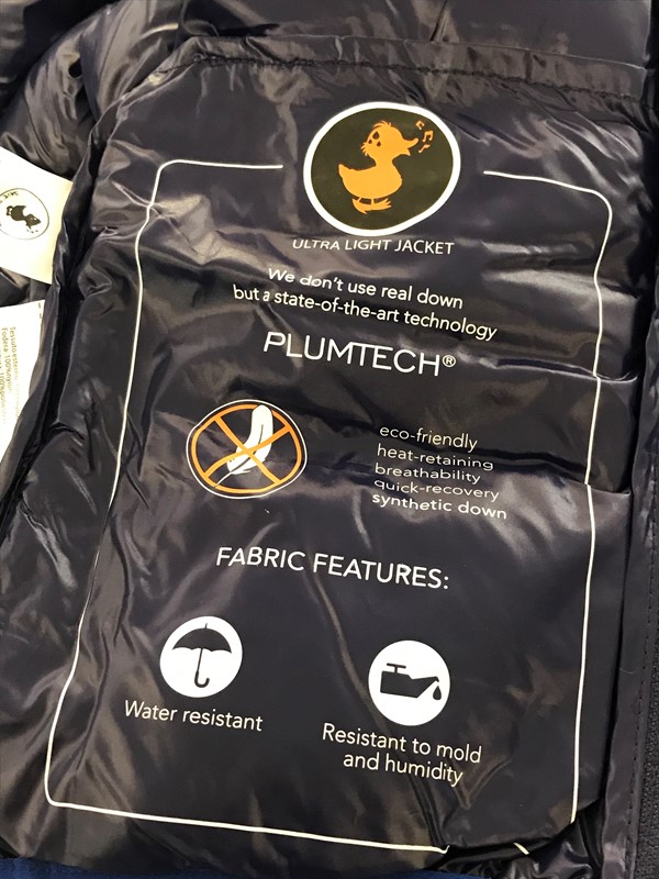 Ecopiumino+cappuccio lucido