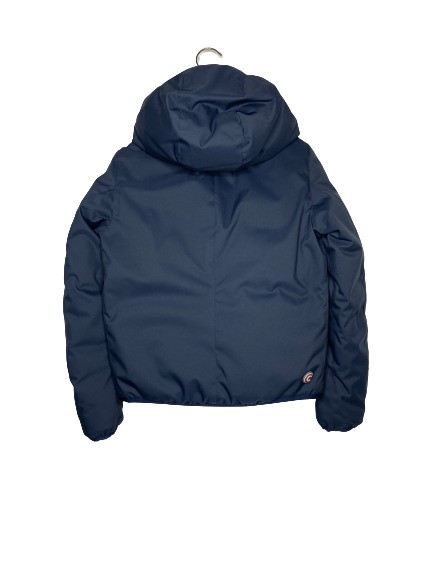 Piumino liscio con cappuccio