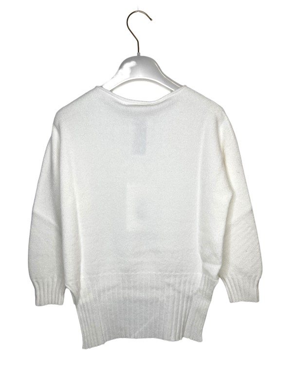 Girocollo lana asimmetrica