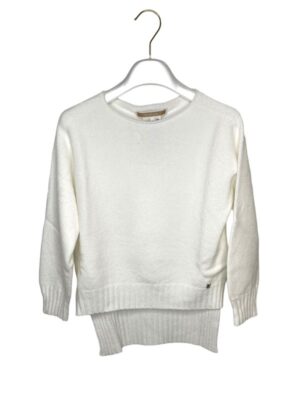 Girocollo lana asimmetrica