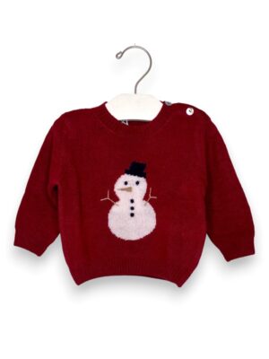 Girocollo lana pupazzo di neve