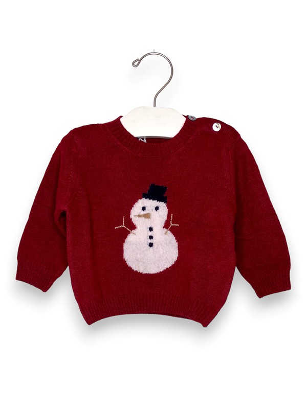 Girocollo lana pupazzo di neve