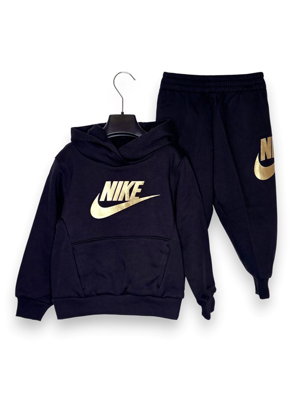 Tuta jogging+cappuccio felpa nike-oro