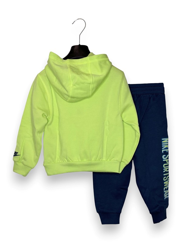 Tuta jogging+cappuccio felpa nike bicolore