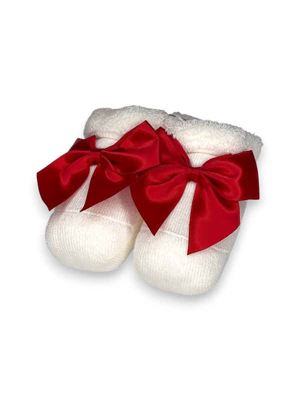 Babbuccia fiocco raso