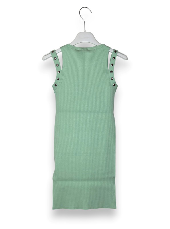 Abito lungo maglia costina viscosa