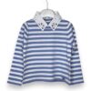 Girocollo maglia rigata+collo staccabile