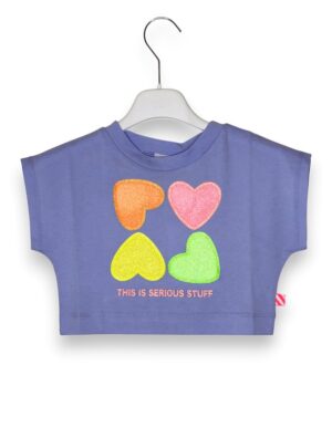 T-shirt cropped cuori