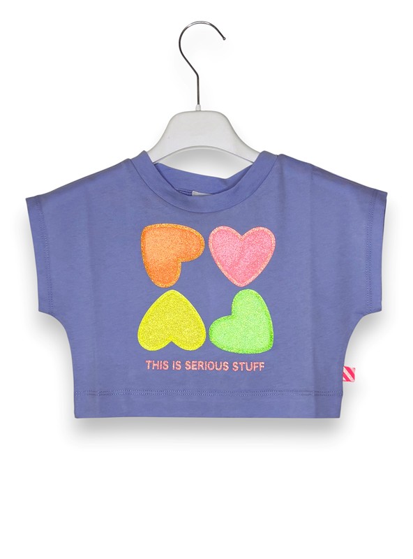 T-shirt cropped cuori