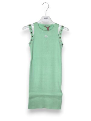 Abito lungo maglia costina viscosa