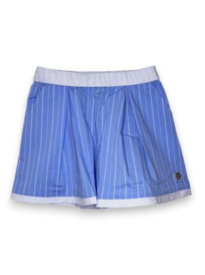 Bermuda ampio popeline gessato