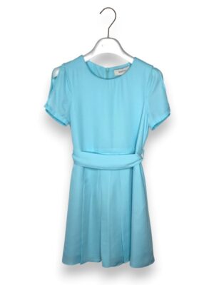 Abito svasato crepe+cintura