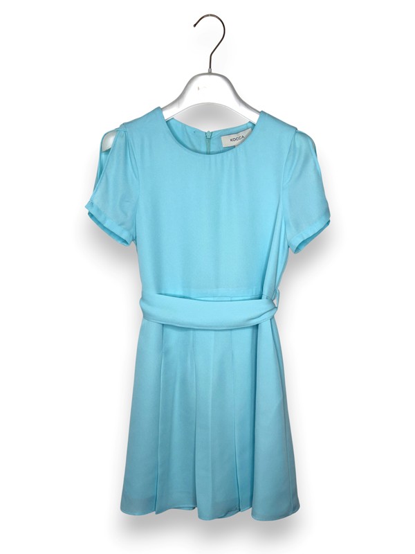 Abito svasato crepe+cintura