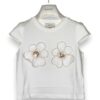 81E11F186B2F09DC9A73B017AF8A9B17_ T-shirt 2 fiori ricamati